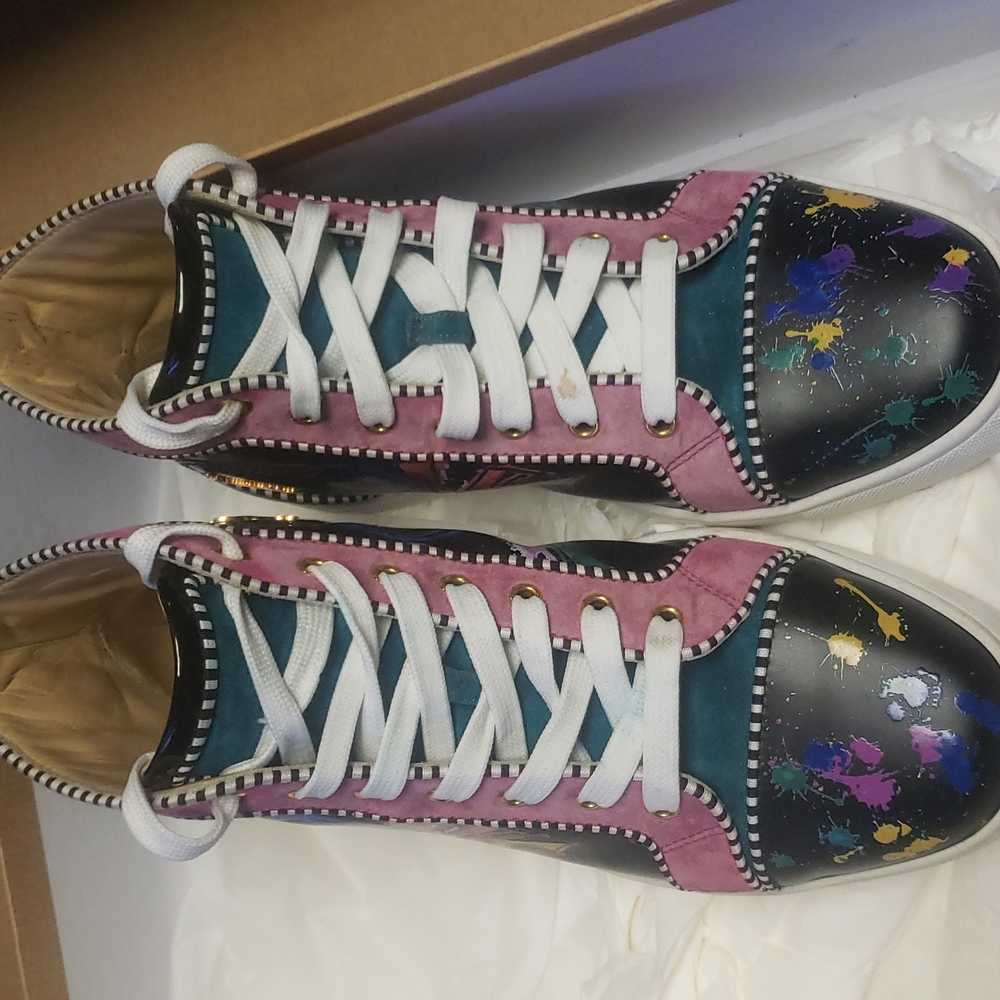 Christian Louboutin Multicolor High-Top Sneakers - Picture 2 of 7